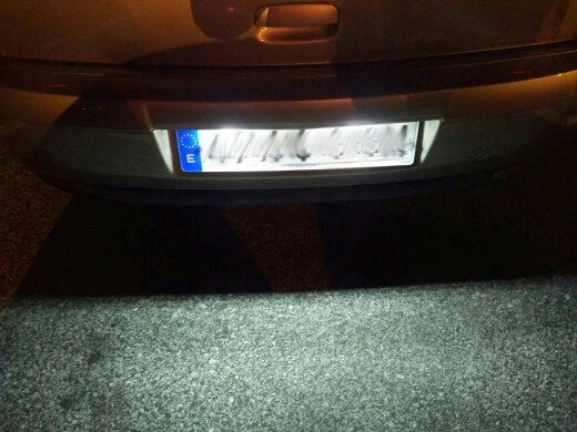 2 шт. 18SMD светодиодный светильник номерного знака для PEUGEOT 307 5D хэтчбек 407 508 4D седан CITROEN C2