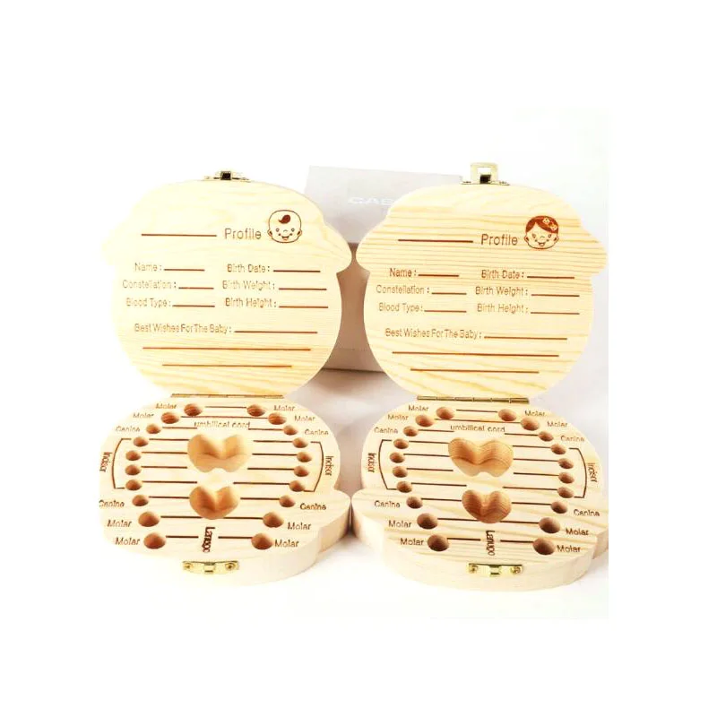 Быстро раскупаемый 1 шт. дерево зуб Коробка органайзер для молочных зубов Lanugo