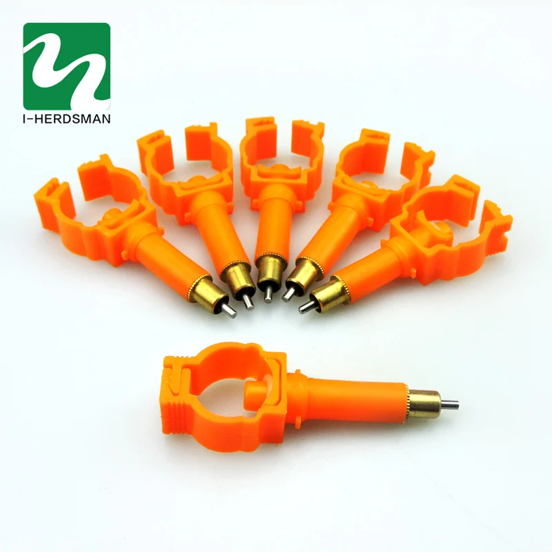 20 шт. медный материал кролик ниппель поилка Автоматическая соска подачи воды для