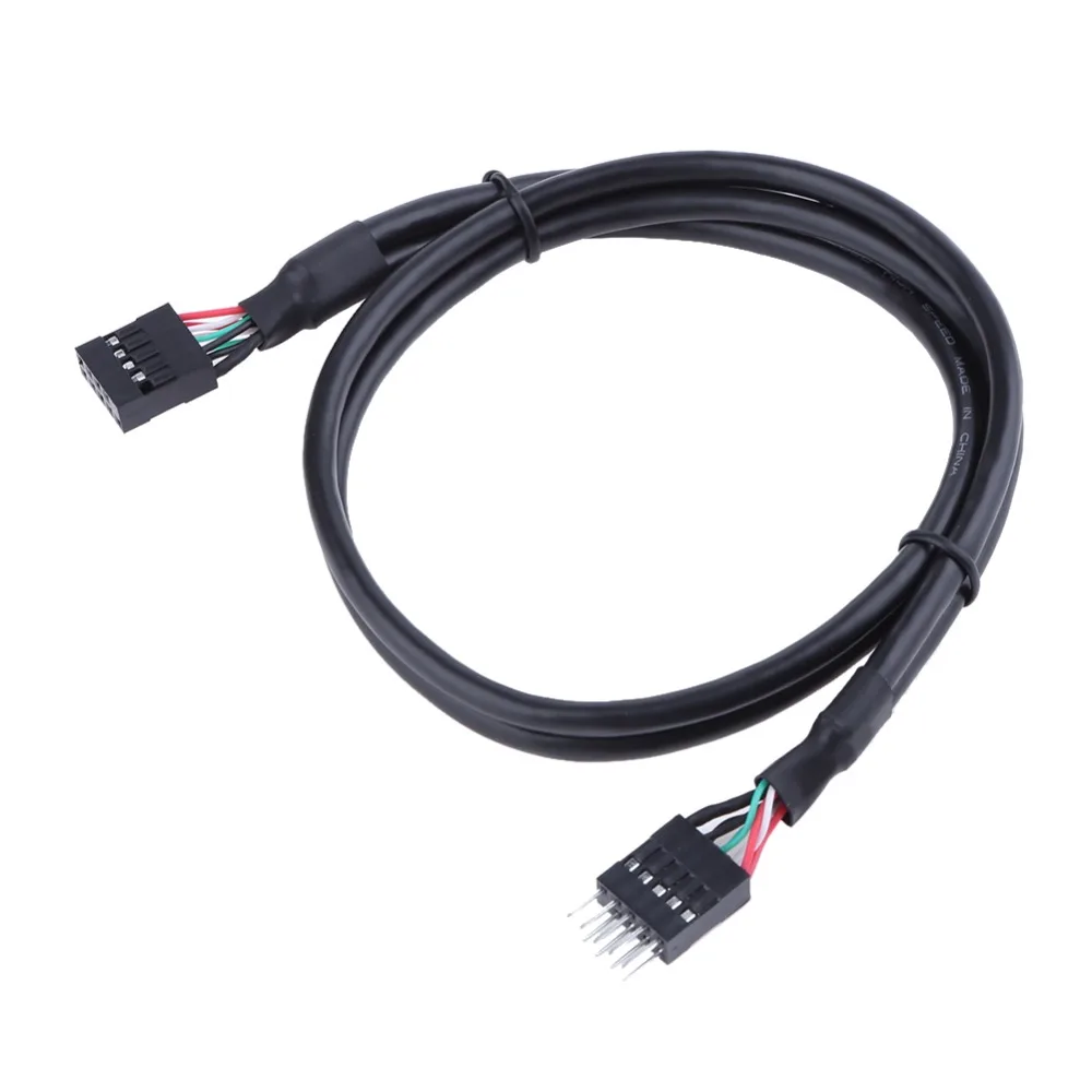 50 см/19 68 ''USB 2 0 9 контактный удлинитель адаптер 9Pin M/F шнур провод|Компьютерные
