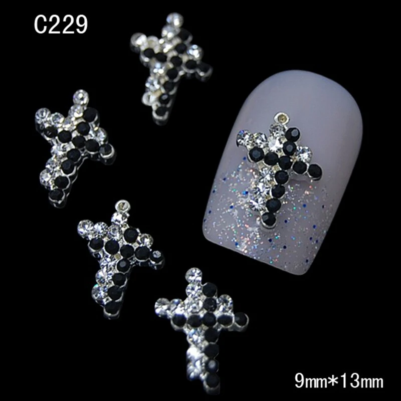 10 шт. металлические украшения для ногтей блестящие стразы 3d дизайна аксессуары