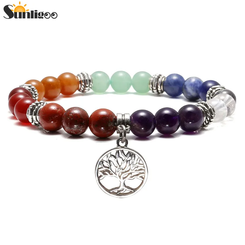 Комплект кристаллов чакр Sunligoo Reiki 7 пирамида Кристальный генератор энергии