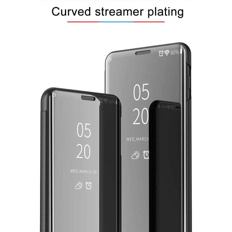 Smart Phone Case For Samsung S10 Plus Coque Luxury Leather Flip Galaxy S10E Cases S 10 Funda Mirror | Мобильные телефоны и