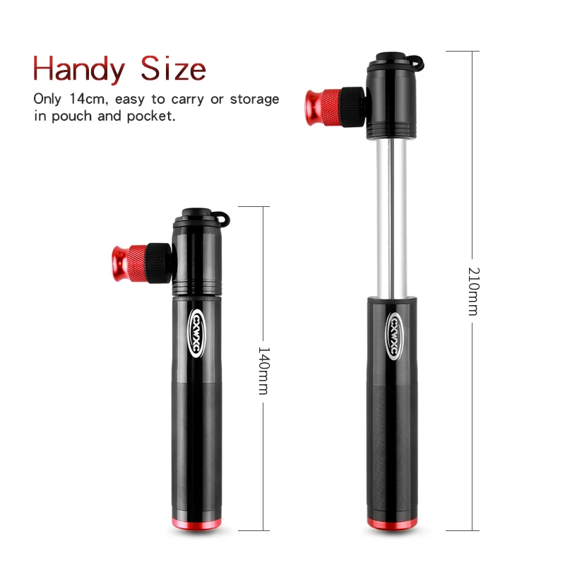 160psi Schrader Presta Valve Bicycle Pump Road Bike Co2 Combo Mini Co2 Bicicleta Inflator MTB Cycling CNC Hand Pump Air Inflator