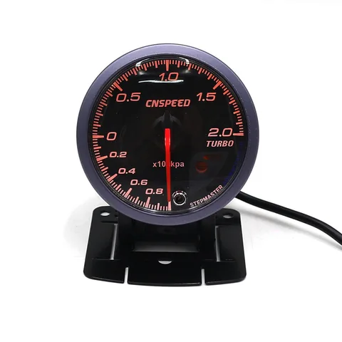 CNSPEED 60 мм, гоночный автомобиль, турбонаддув, калибр, измеритель, черная лицевая сторона и светодиодный светильник, индикатор, панель управления, авто, турбонаддув, датчик