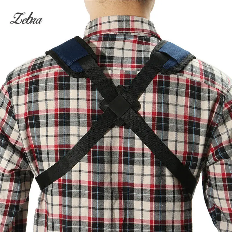 Зебра портативный черный нейлон Регулируемый Тенор Баритон саксофон альт ремень