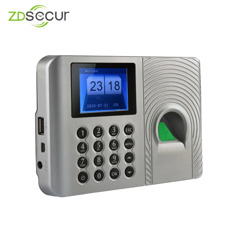 Биометрические часы со сканером отпечатков пальцев для посещаемости цифровое