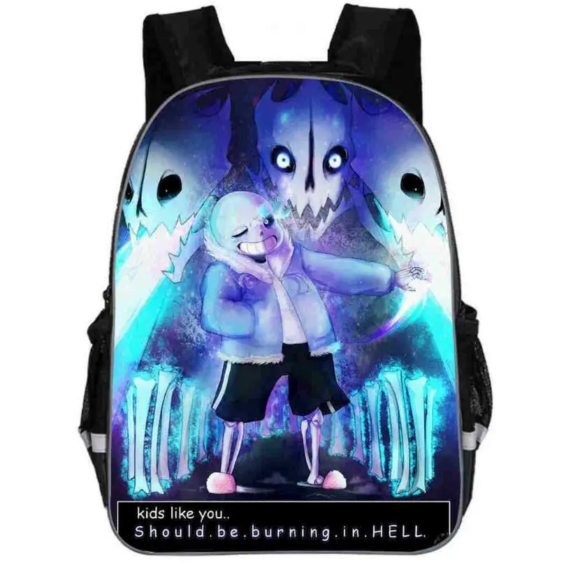 Рюкзак с аниме Undertale для девочек и мальчиков сумка книг Санс женщин мужская
