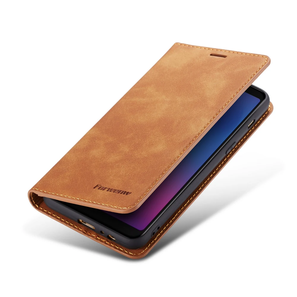 Чехлы для Samsung Galaxy A8 2018 A530F визитница кожаный магнитный кошелек флип-чехол чехол