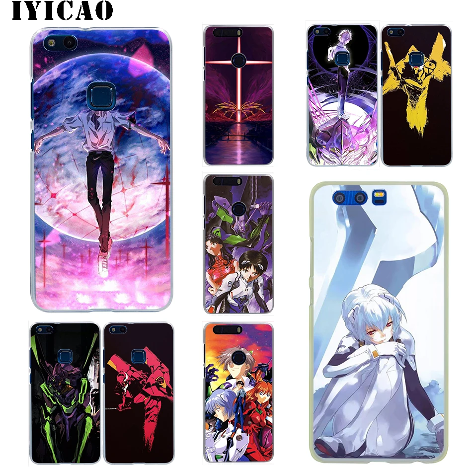 IYICAO Genesis Аниме Евангелион жесткий чехол для Huawei Honor 6A 6C 7A 7C 7X 8 8X 9 10 20 9X Lite Pro Play Note View