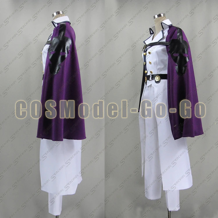Костюм для косплея с накидкой и перчатками Кроули | Тематическая одежда униформа