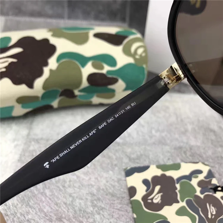 ЯПОНИЯ BAPE Солнцезащитные очки Зеркало Антибликовое UV400 Открытый Спорт Вождения