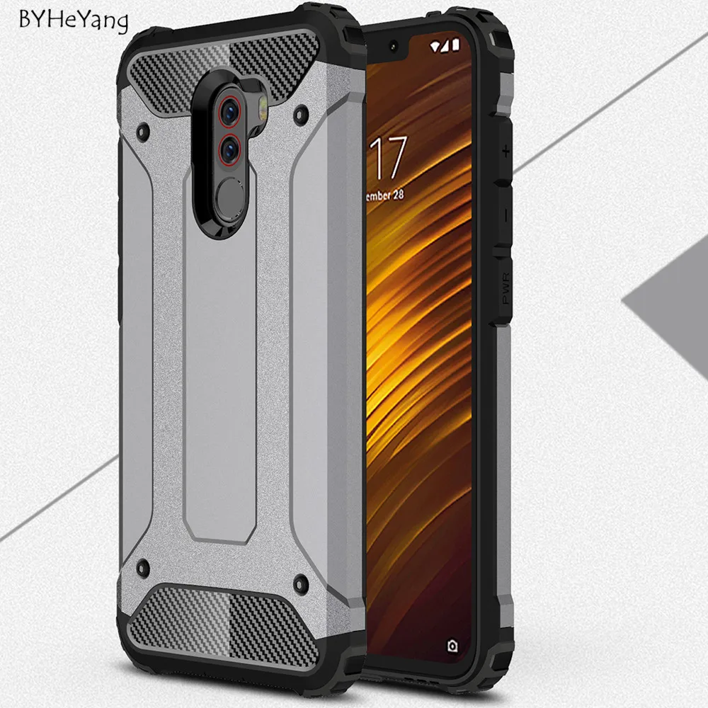 Чехол для Xiaomi Pocophone F1 чехол армированный тонкий жесткий силиконовый телефона Poco