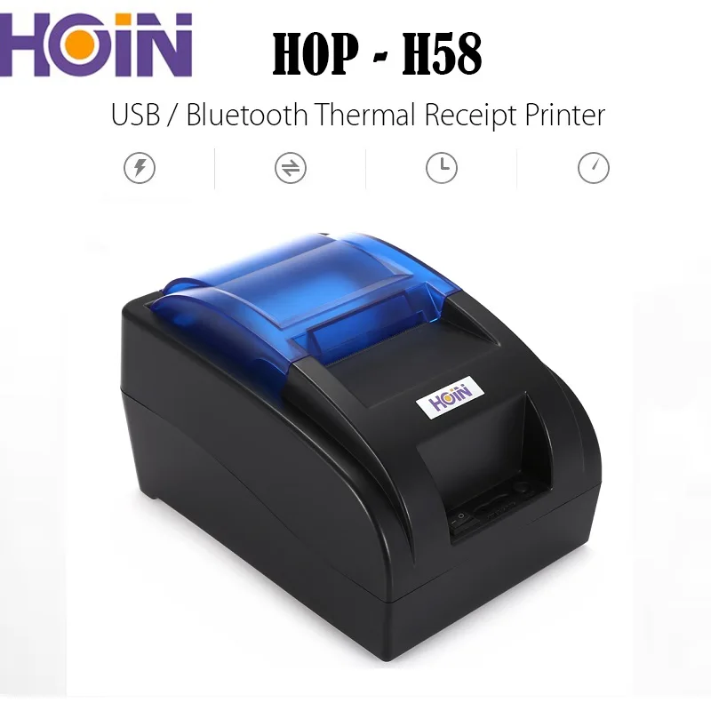 HOIN HOP-H58 USB Bluetooth Thermal Cash Receipt Printer POS Printing Machine | Компьютеры и офис