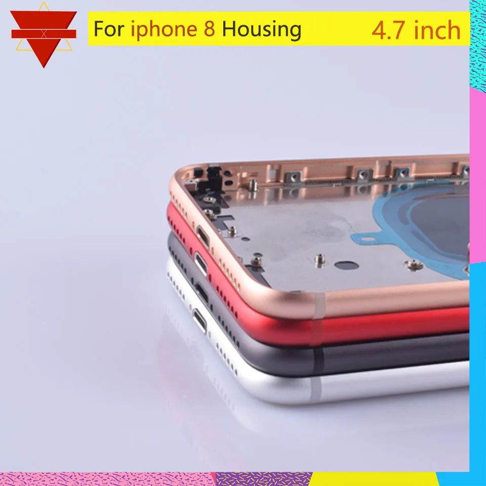Оригинальное качество для IPhone 8 задняя крышка корпуса средняя рамка Корпус