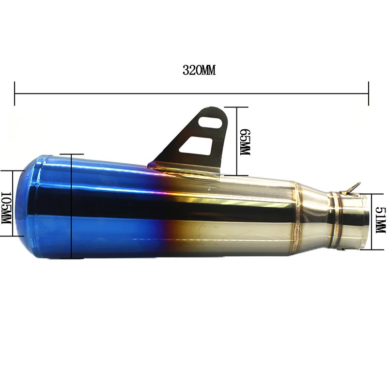 Побег на мотоцикле Suzuki GSX R150 R600 выхлопной трубы Нержавеющая сталь GSXR 600 750 R750