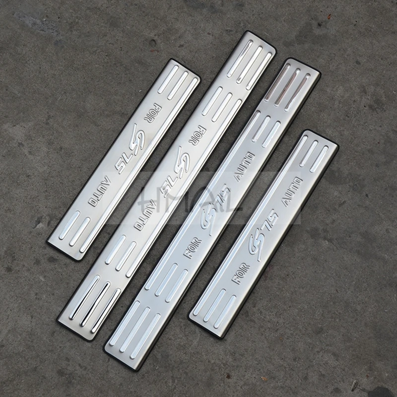 

Stainless steel door sill strip for 2014 15 16 17 CS75 exterior Threshold trim car styling welcome pedal Scuff plate cover film