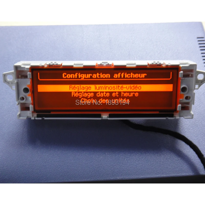 Белый корпус красный Экран с пультом дистанционного управления USB Dual-zone Bluetooth Дисплей монитор 12pin воздуха для peugeot 307 407 408 citroen C4 C5