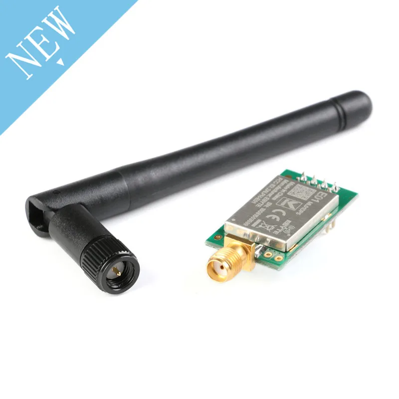Nrf24l01 Φ Ebyte 20 дБм большой диапазон 2100 м SPI NRF24L01 + PA + LNA 2,4 ГГц радиочастотный беспроводной модуль приемопередатчика антенна с экраном