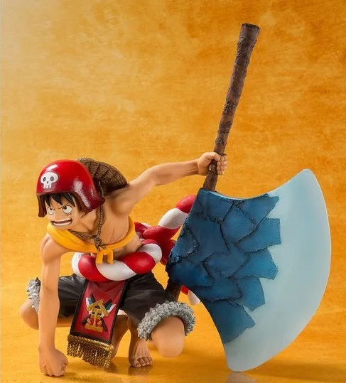 Аниме one piece фигурка Луффи Классическая драка рамка ПВХ Фигурки Коллекция детская