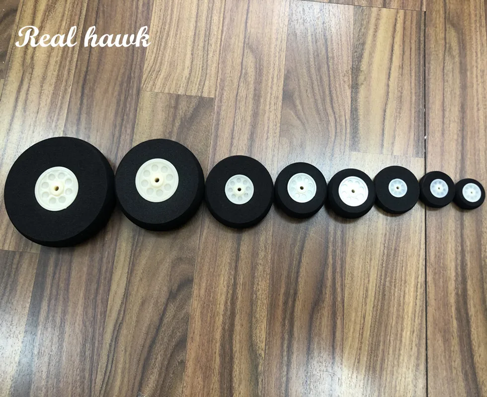 

10pcs/lot High quality Airplane Wheels diamete30/35/40/45/50/55/60/65/70/75/80/90mm Airplane sponge wheels sponge tire Wholesale