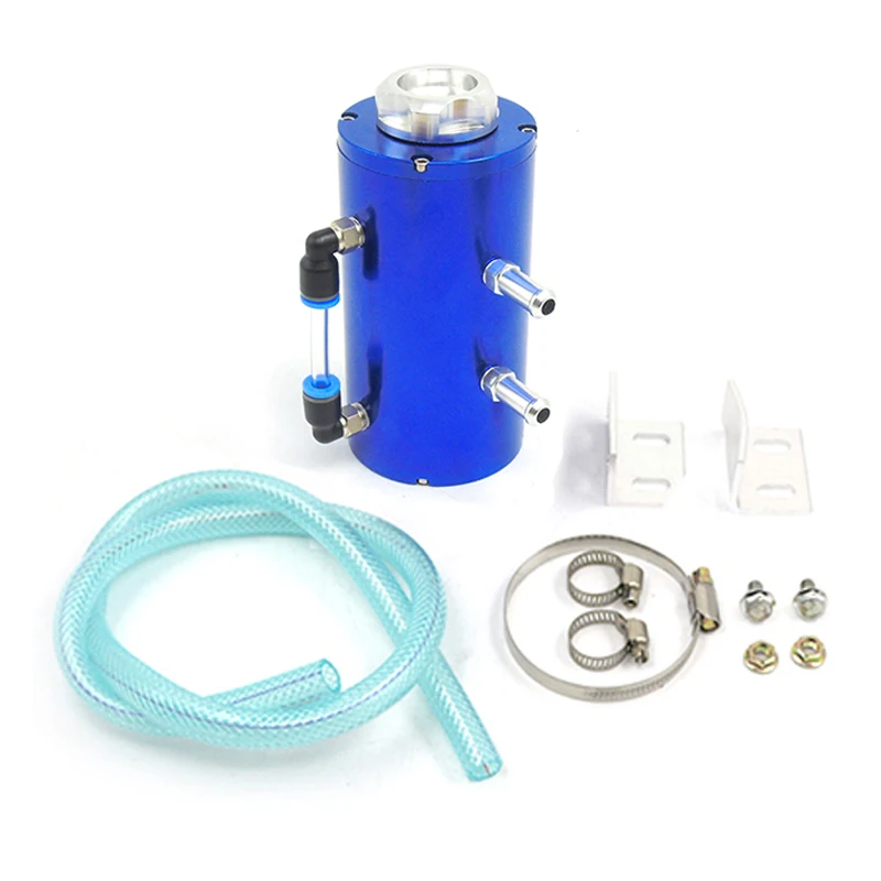 Универсальный 0.3L Алюминий гоночный автомобиль Нефть Поймать Танк круглой может