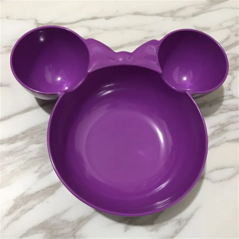 purple ASFULL миска для кормления детей, посуда для фруктов, модный набор посуды для детей, кухонный контейнер для еды - Цвет: purple