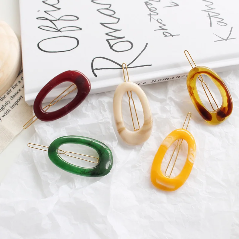 Женская заколка для волос однотонная Геометрическая резиновая 1 шт. аксессуары в