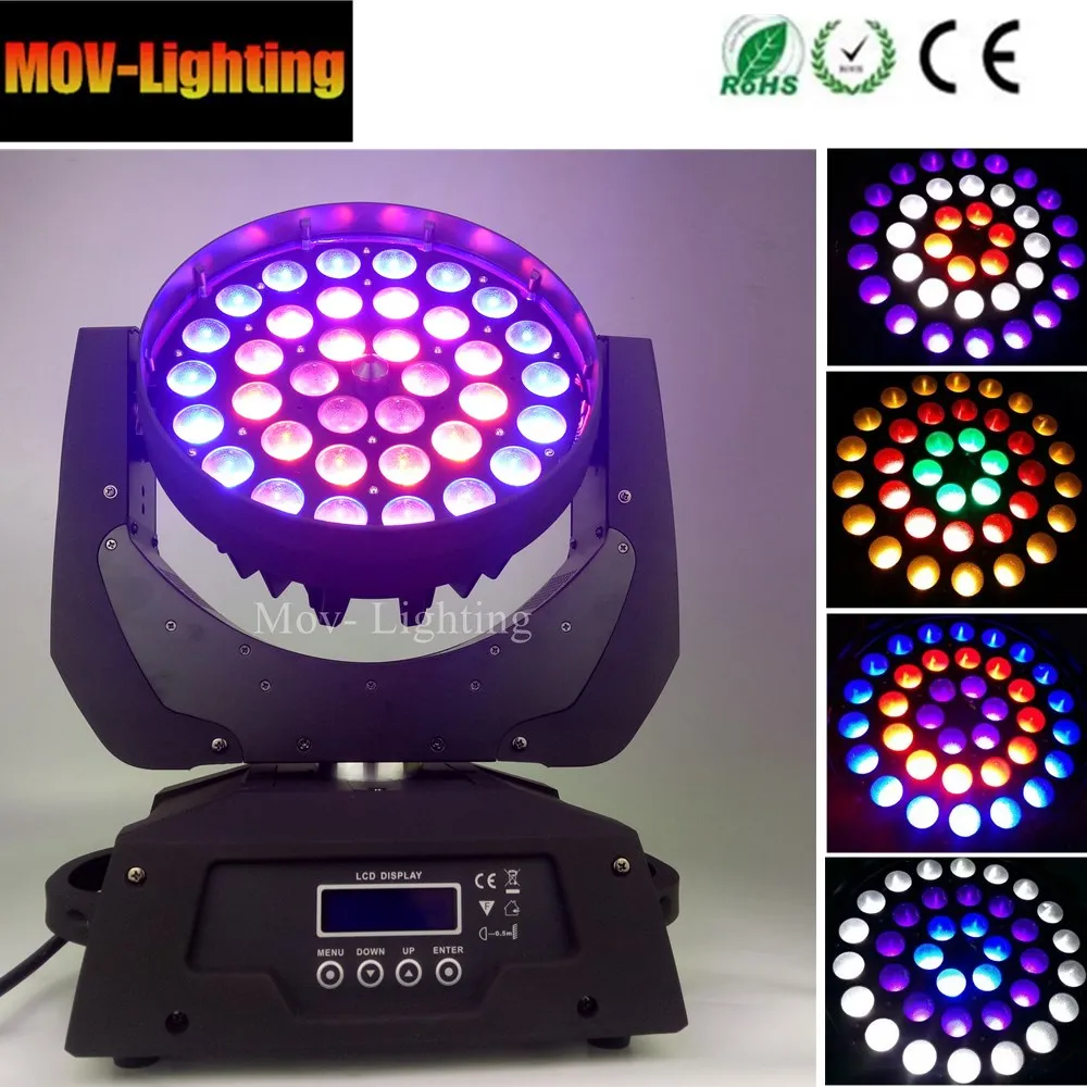 4 шт. хит продаж 36x18 6в1 Led Zoom Dmx сценическое Dj освещение|Эффект освещения сцены| |