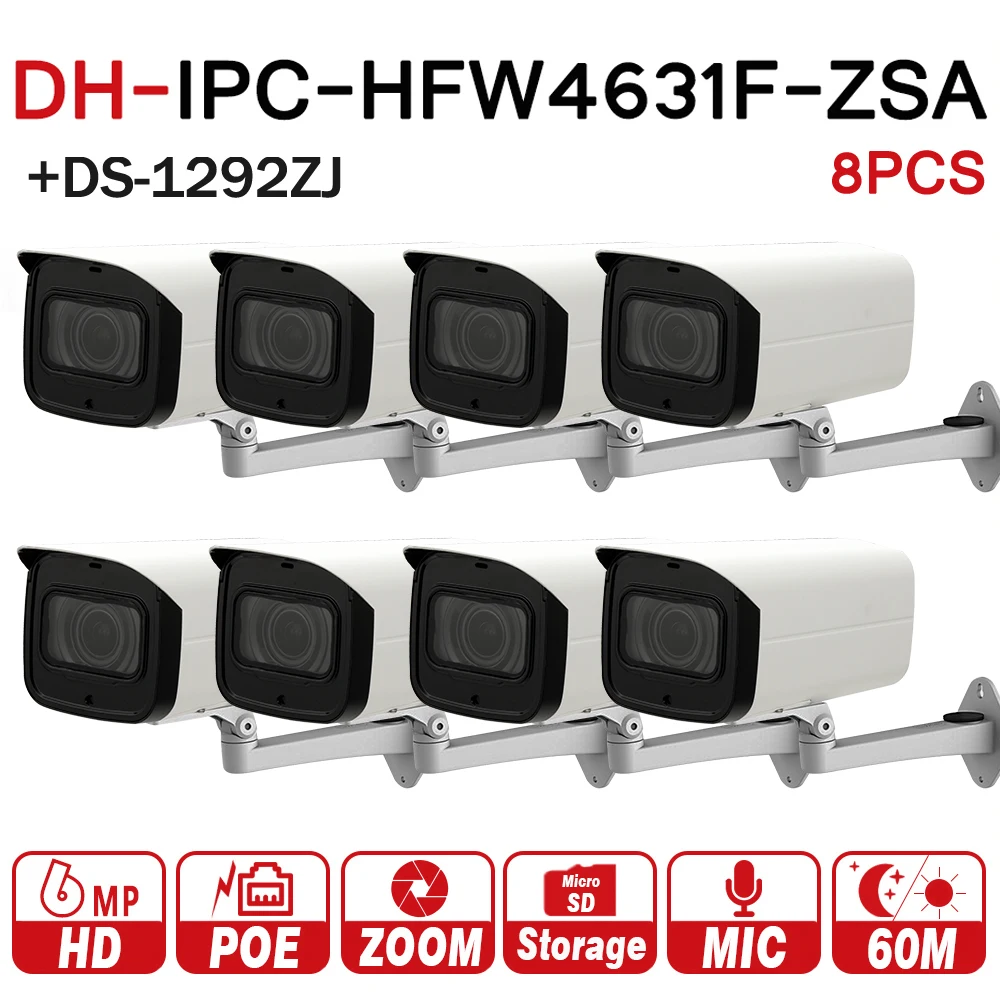 DH IPC HFW4631F ZSA 6MP сетевая IP камера 2 7 13 5 мм VF объектив пуля 60 м IR слот карты Micro SD