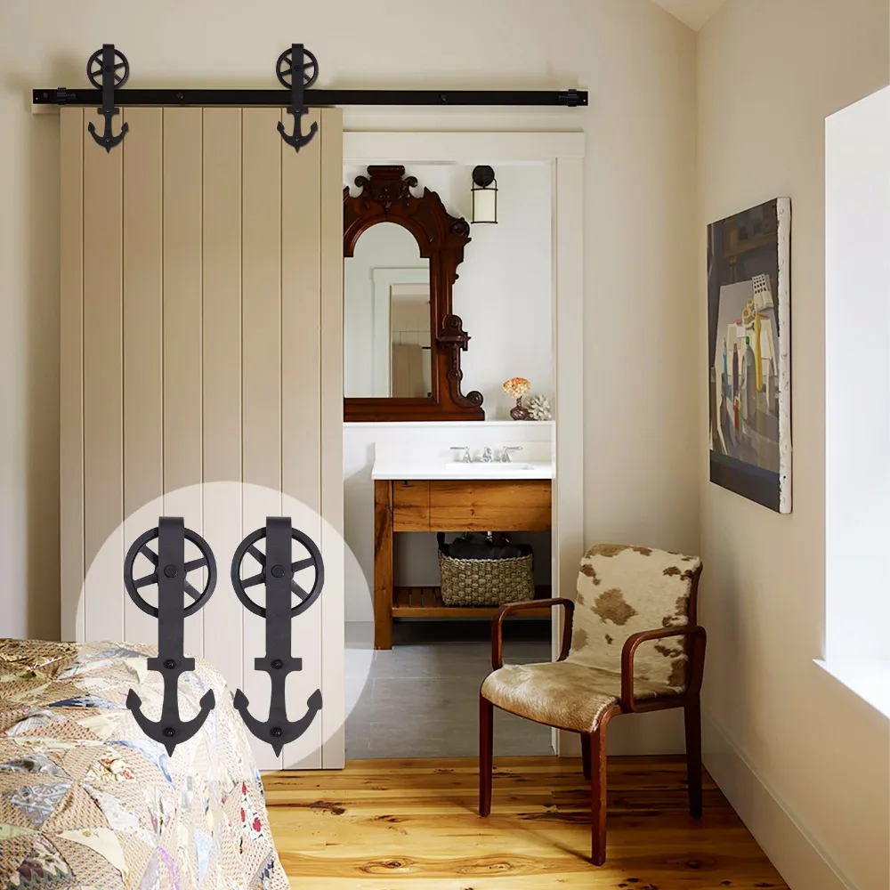 Стальная вешалка LWZH для раздвижных дверей в античном стиле комплект