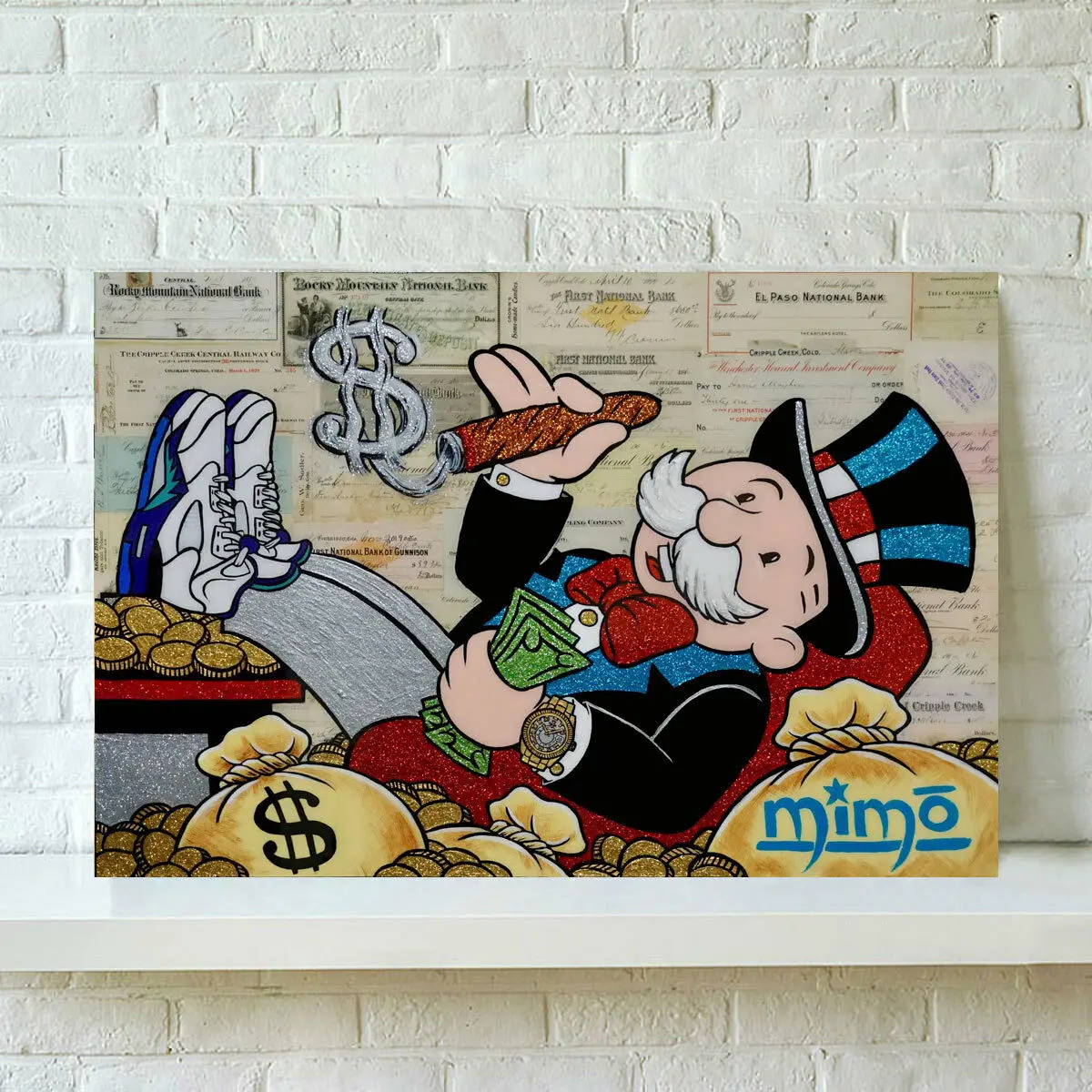 Алек монополии &quotрейнмейкер Абстрактная живопись украшение на стену маслом