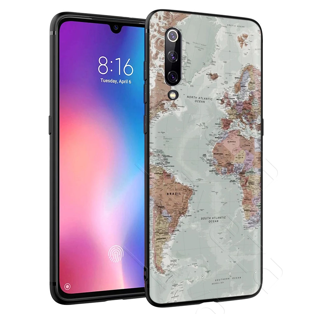 Lavaza Travel World Map Plane Plans Case for Xiaomi Redmi Note 4A 4X 5 5A 6 6A 7 S2 Pro Go Prime Plus |