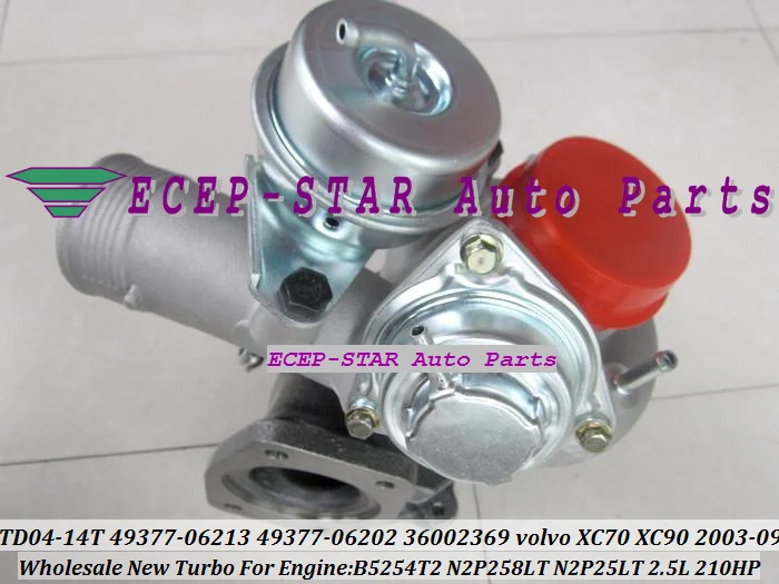 TD04 TD04L-14T 49377-06213 49377-06202 36002369 49377-06200 Турбо для Volvo PKW XC70 XC90 S60 S80 V70 B5254T2 N2P258LT 2.5T 2.5L