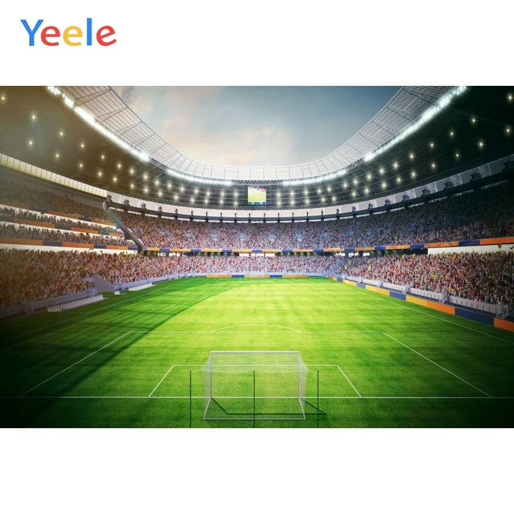 Yeele футбольное поле стадион стенд фоны для фотосъемки Спорт Индивидуальные