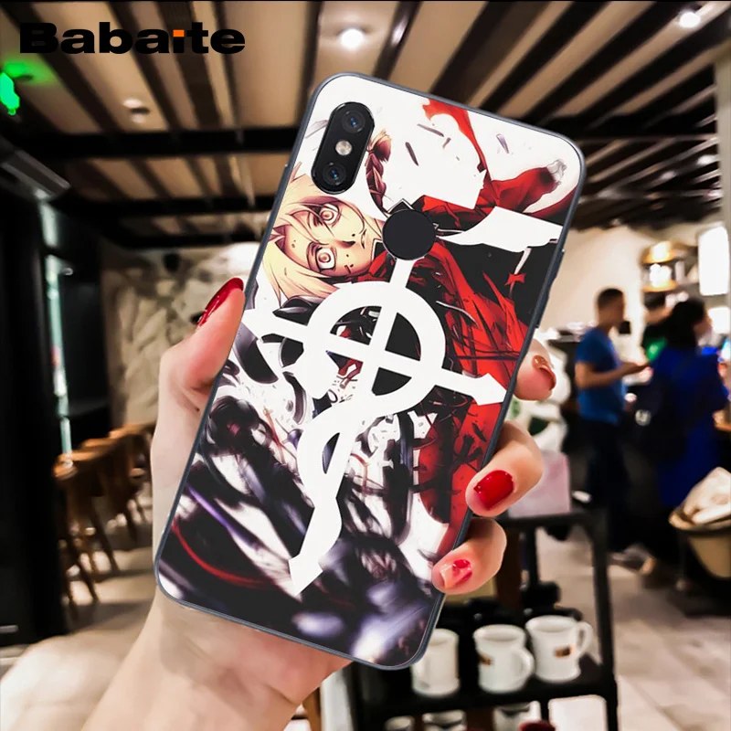 Babaite Стальной алхимик братство чехол для телефона аниме для Xiaomi MiA1 A2 lite F1 Redmi8 4X 5Plus S2 Note7 8Pro 5A 6A