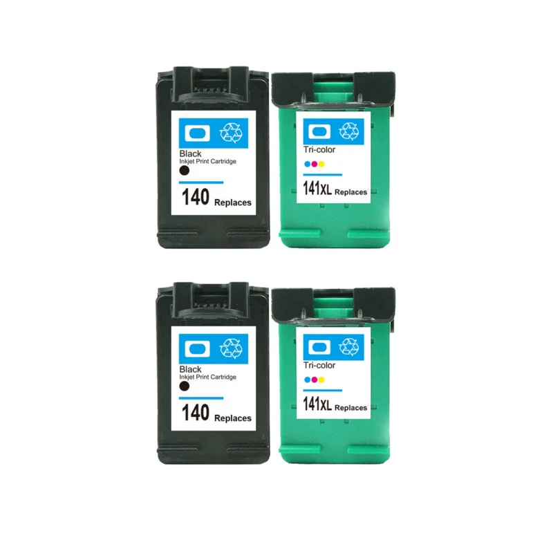 4 шт. для HP 140 141 чернильный картридж HP140 xl Photosmart C4483 C4583 C4283 C5283 D5363 Deskjet D4263 D4363