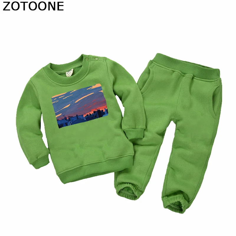 Термонаклейки ZOTOONE для футболки и свитшота простые переводные наклейки на