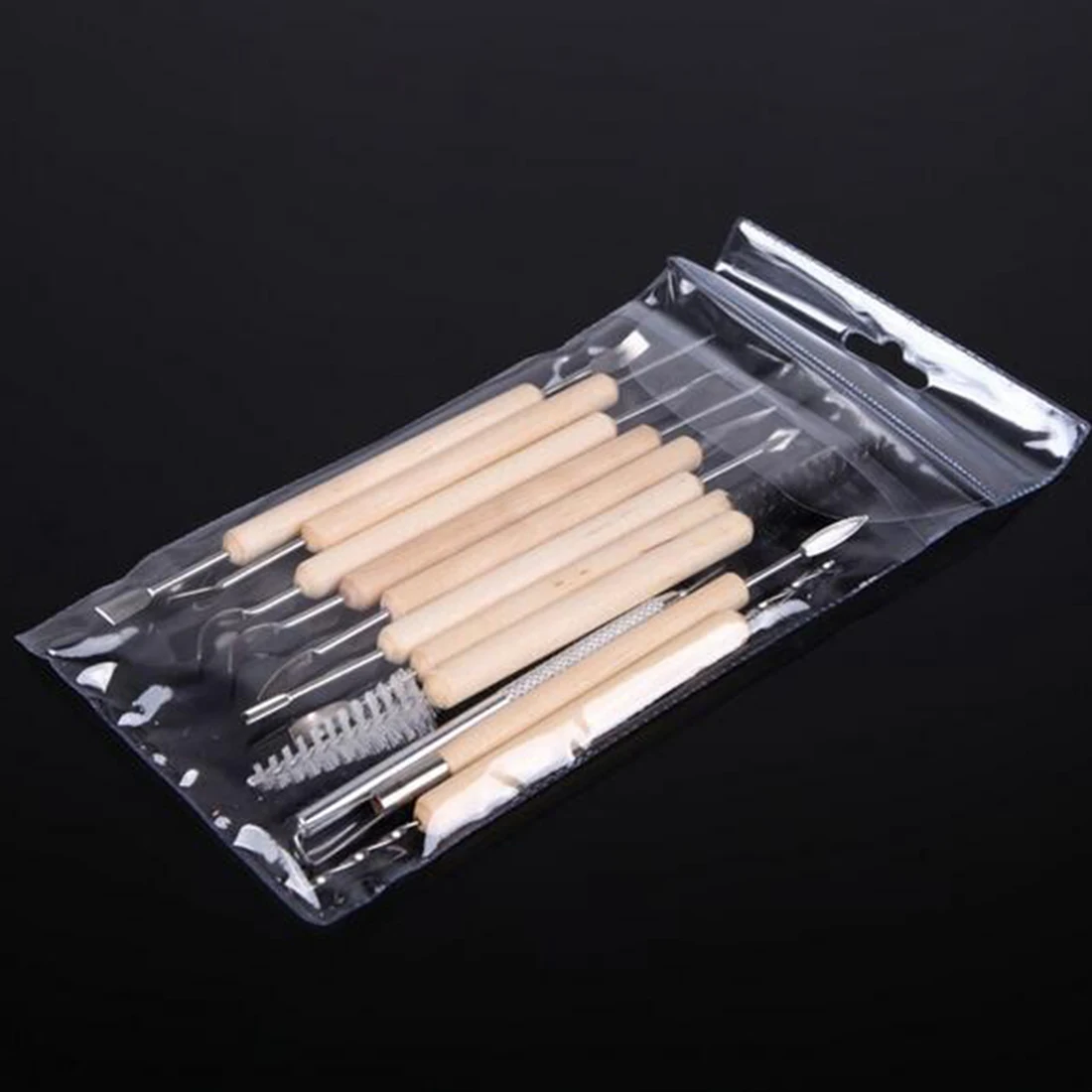 

Hot Clay Sculpting Sculpt Smoothing Wax Carving Pottery Ceramic Tools Polymer Shapers Modeling Carved Knife Wood Handle Set