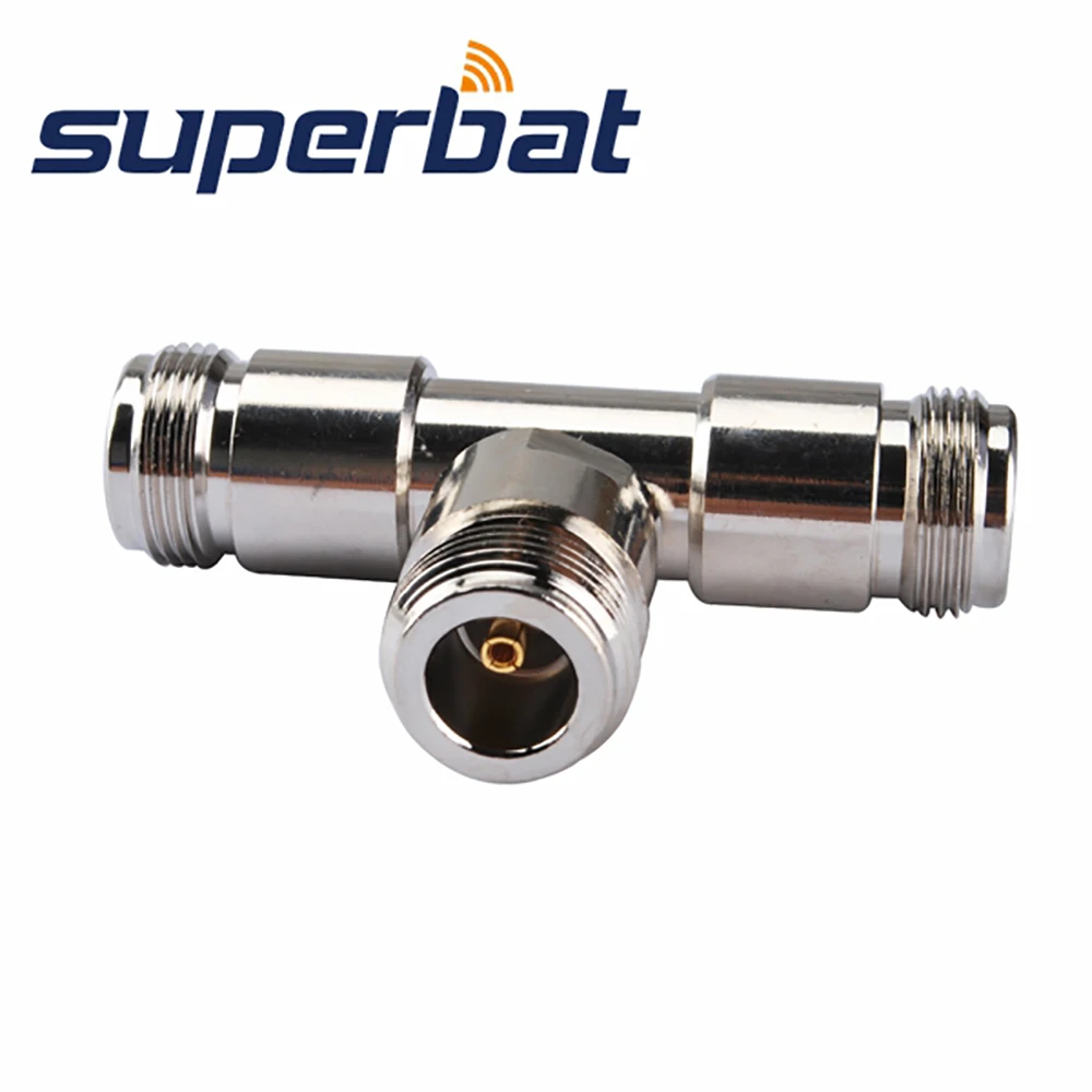 Superbat N адаптер Jack к 2 Femake 3 way T Type Long Version RF коаксиальные разъемы | Мобильные телефоны