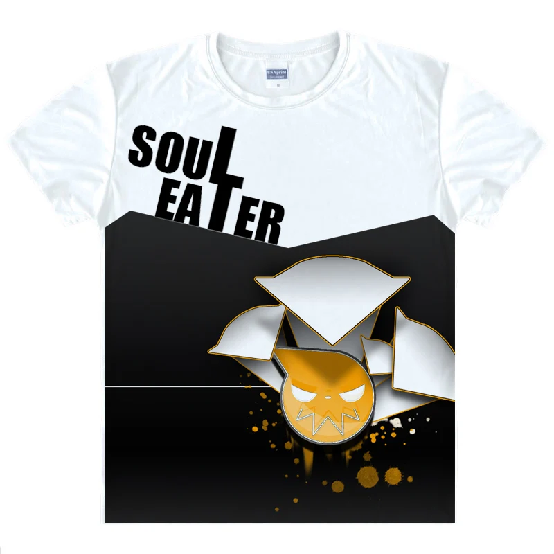 Футболки SOUL EATER многостильные рубашки с коротким рукавом Soru Ita DWMA Shibusen Maka Albarn Soul
