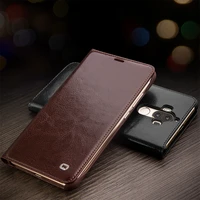 qialino luxury handmade case for huawei ascend mate 9 genuine leather cover for huawei mate 9 ultra slim flip case 5 9 holster