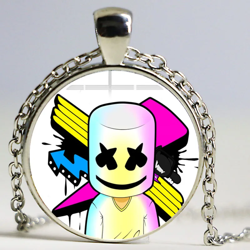 Dingyi DJ Marshmello ожерелье креативное забавное мультяшное изображение логотип