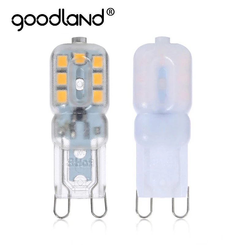 Goodland Mini G9 Светодиодная лампа 5 Вт 220 в 240 В Bombillas LED Lampadas SMD 2835 хрустальная люстра