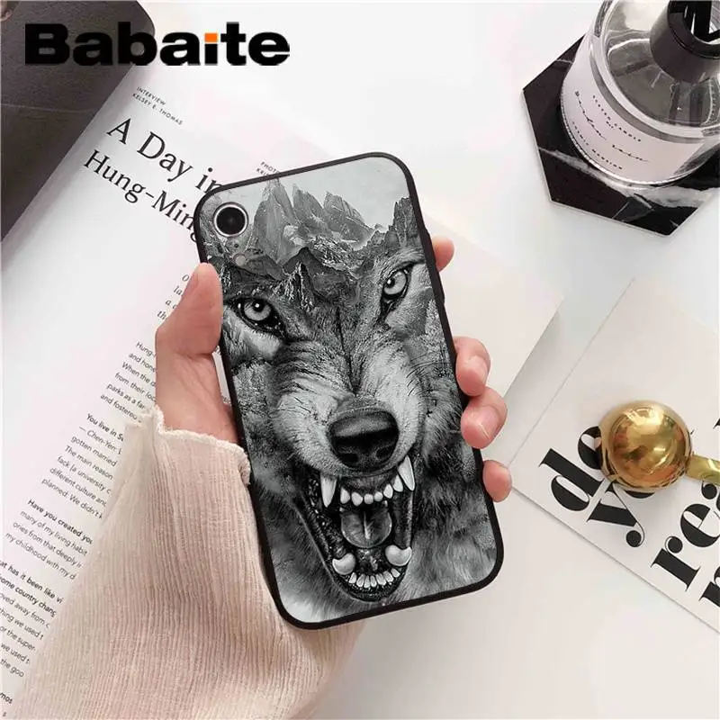 A11 Babaite лев тигр Волк Шаблон Coque Оболочка Чехол для телефона для iPhone X XS MAX 6 6s 7 7plus 8 8Plus 5 5S SE XR 11 11pro 11promax - Цвет: A11