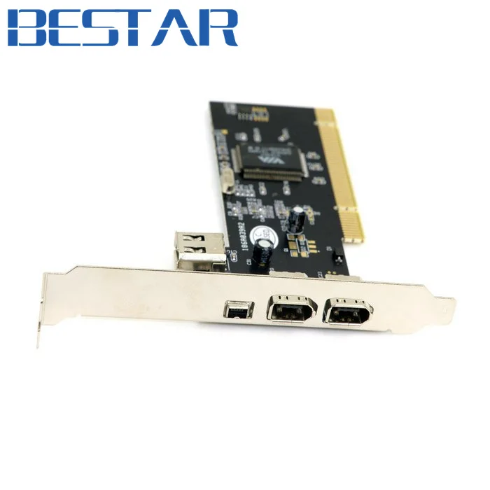 PCI Firewire 1394 порт 400 IEEE pci express 1394A двойная 6-контактная и 4-контактная 3-портовая карта