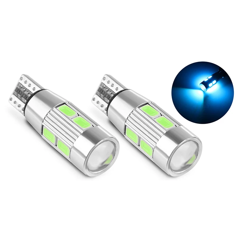 Светодиодная автомобильная лампа 2 шт. 194 Вт Canbus 10 SMD 5630 без ошибок|led t10|t10 194led t10 w5w |
