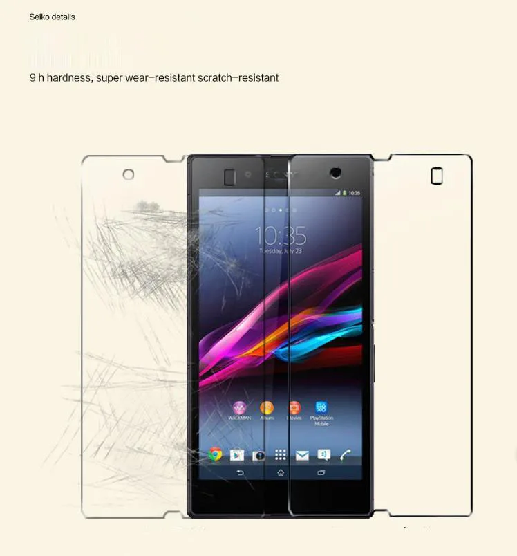 Оригинальное закаленное стекло 9H для защиты экрана Sony Xperia Z2 Z1 L39h Z3 Mini Z4 C3 E3 E4 M2 M4 Aqua
