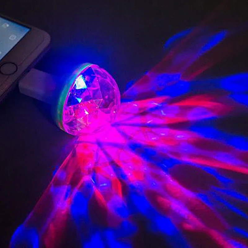 Мини USB дискотека Ночная переносная лампа домашние вечерние ночные светильники DC