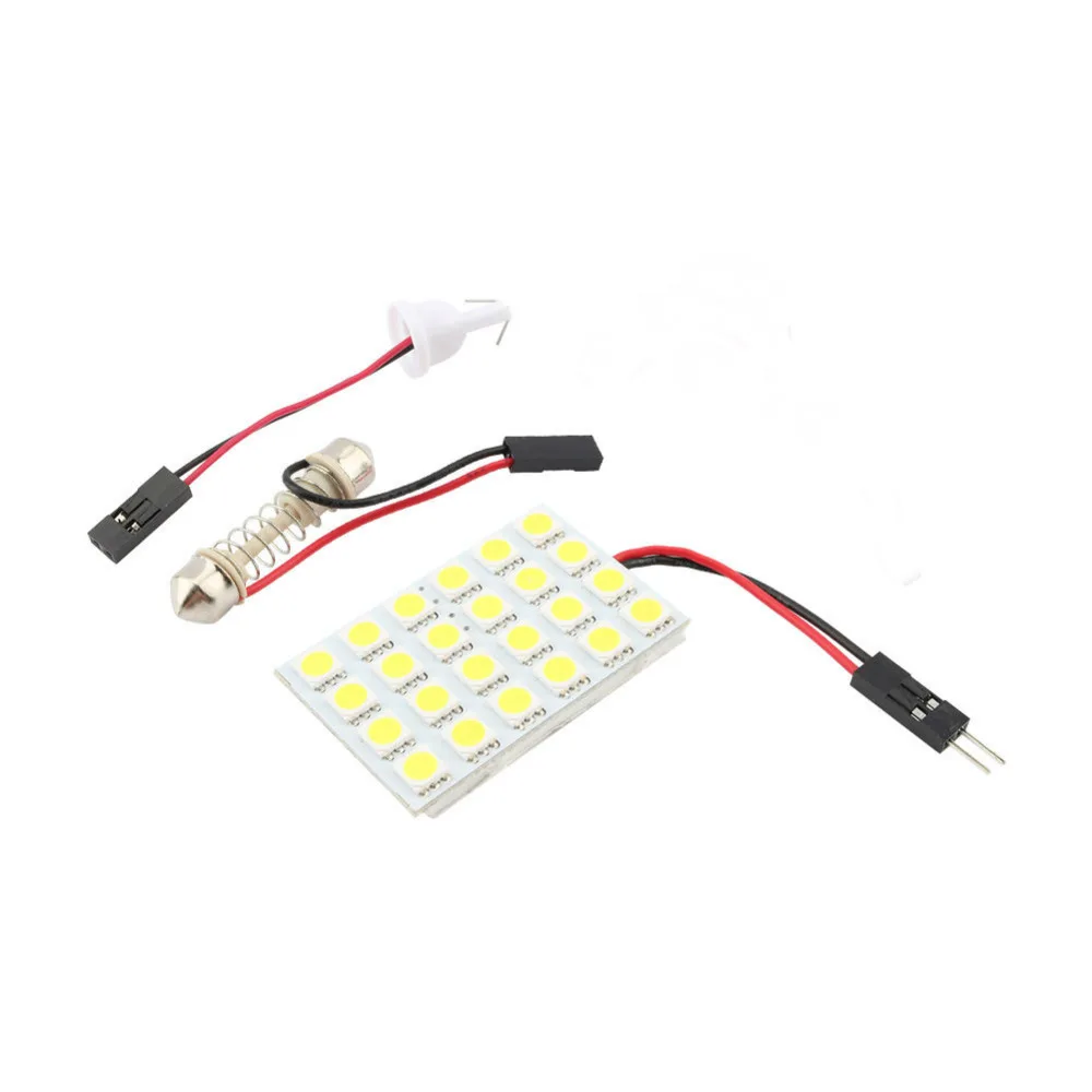 T10 BA9S 24 SMD 5050 3 адаптера чистый белый светодиодный светильник для интерьера панели
